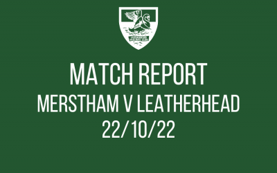 MATCH REPORT 22nd Oct – Merstham 1 Leatherhead 2