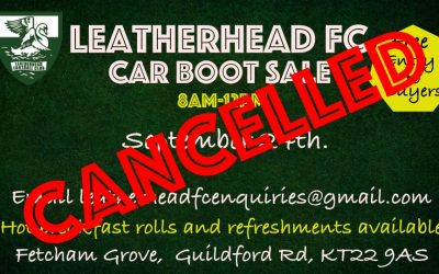car boot sales 24th sept – cancelled