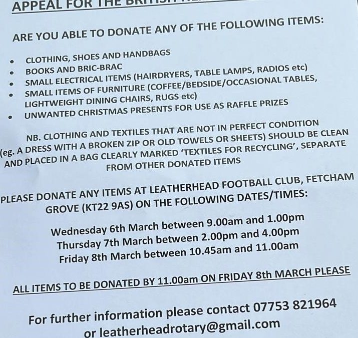 LEATHERHEAD ROTARY COLLECTION